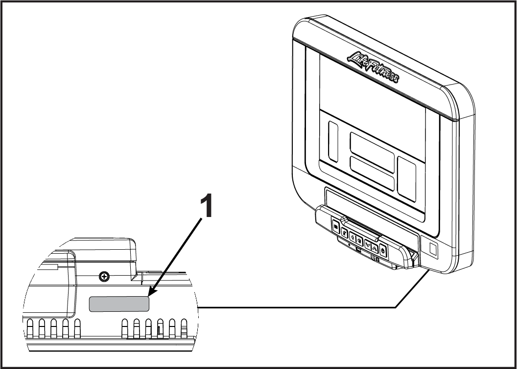 シリアル番号の場所 – Life Fitness サポート